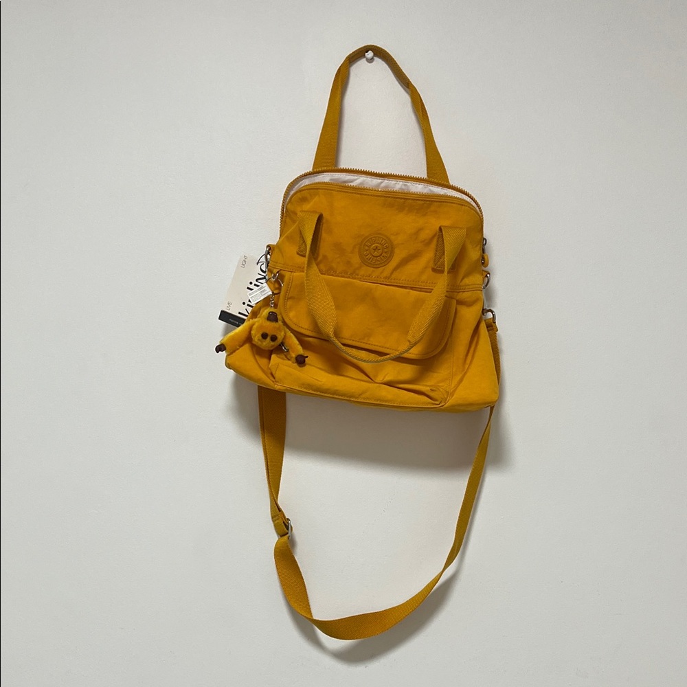 Kipling Mustard Yellow Backpack